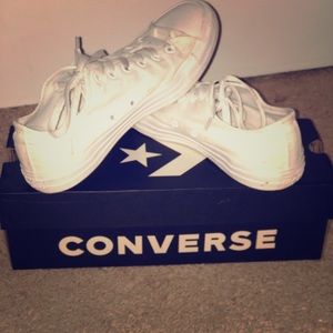 All white converse